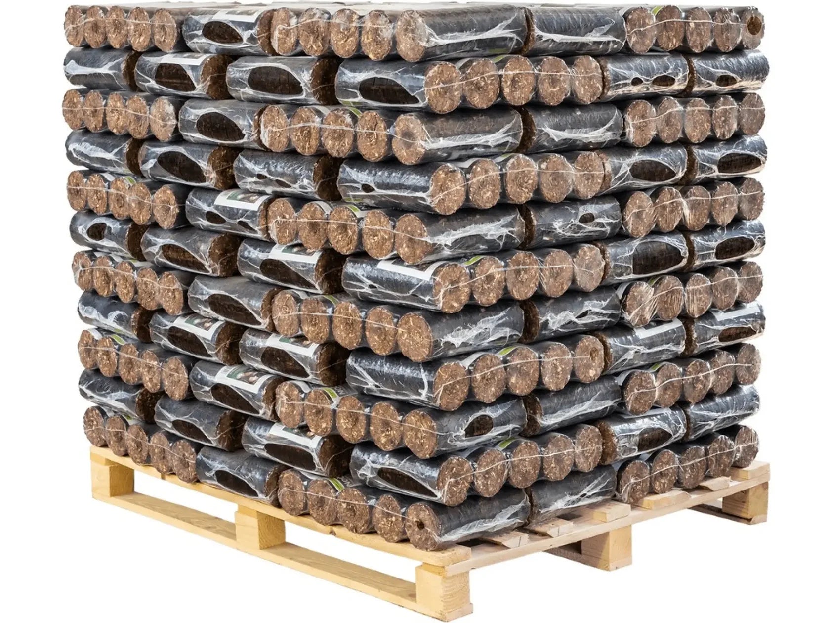 Briquetas de madera – palé de 1000 kg / EXTRA LARGO